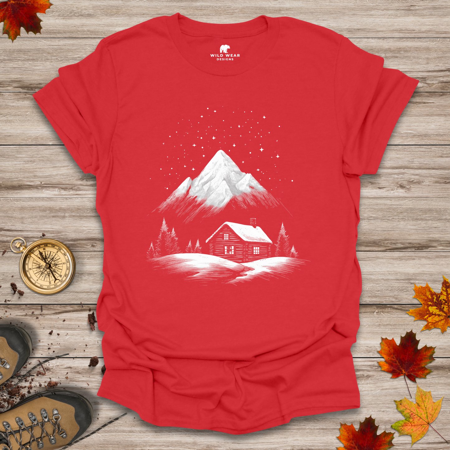 Starry Peaks Cabin T-Shirt