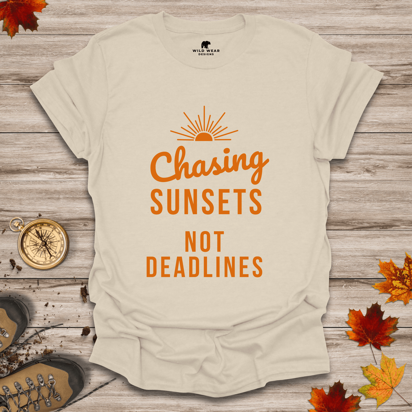 Chasing Sunsets, Not Deadlines T-Shirt