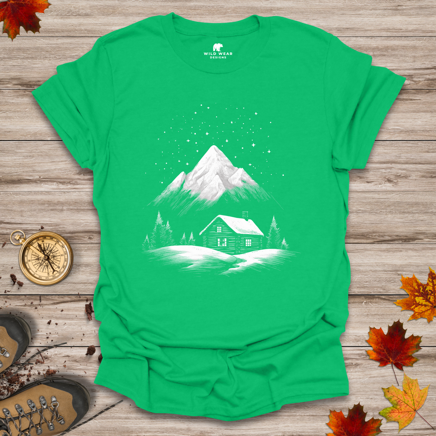 Starry Peaks Cabin T-Shirt