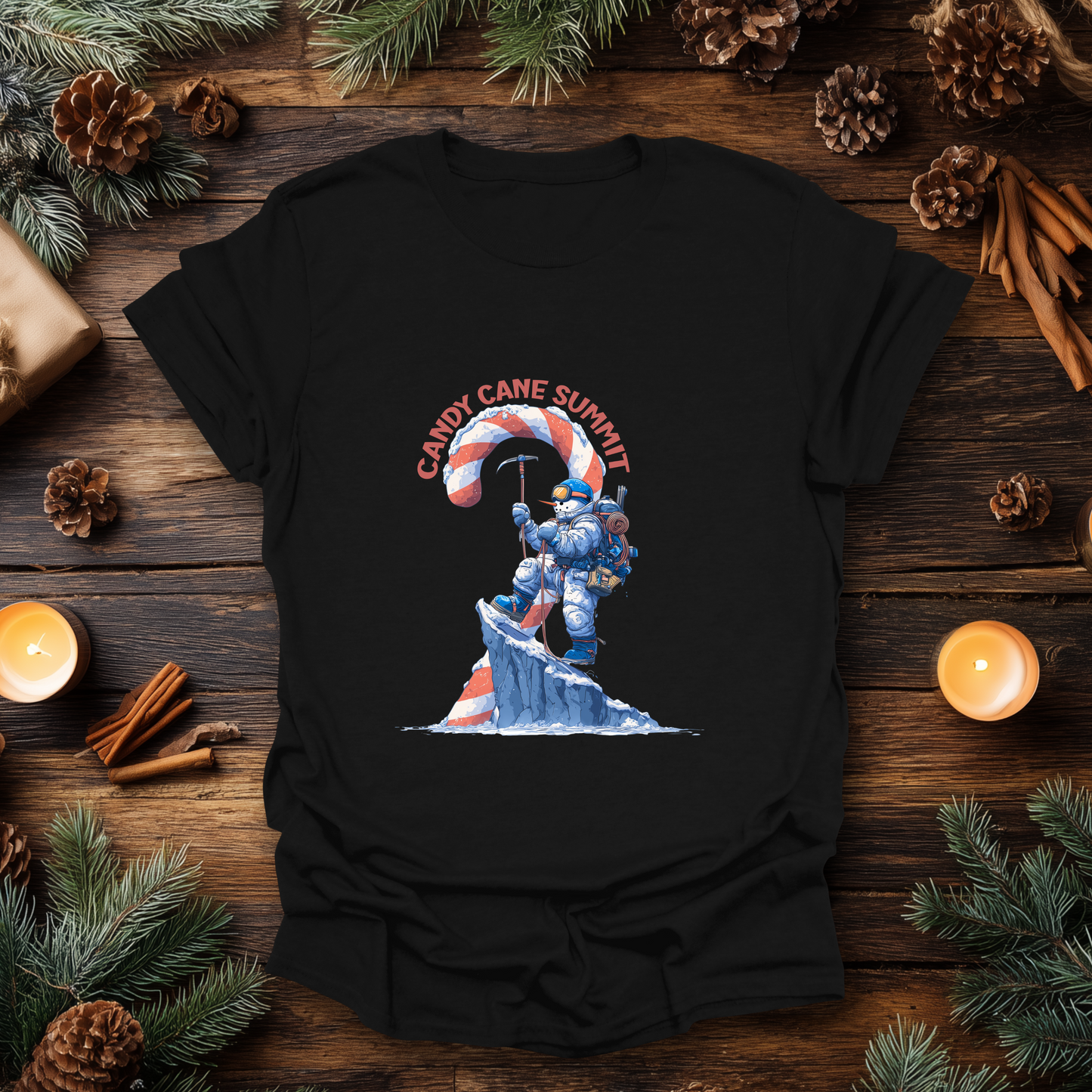 Candy Cane Summit Christmas T-Shirt