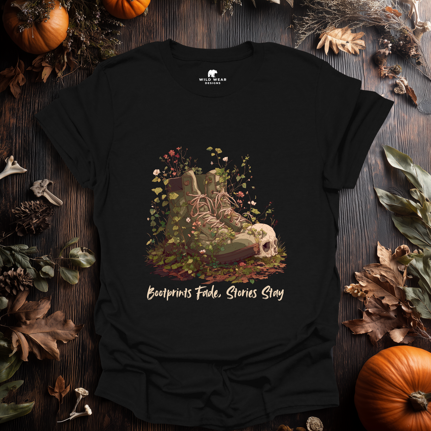 Bootprints Fade, Stories Stay T-Shirt