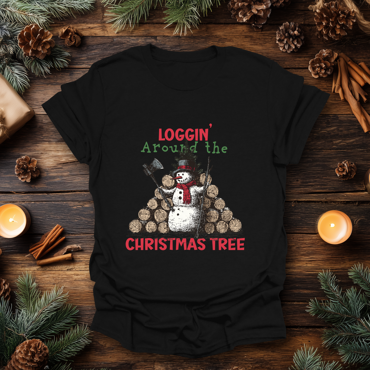 Loggin’ Around the Christmas Tree T-Shirt