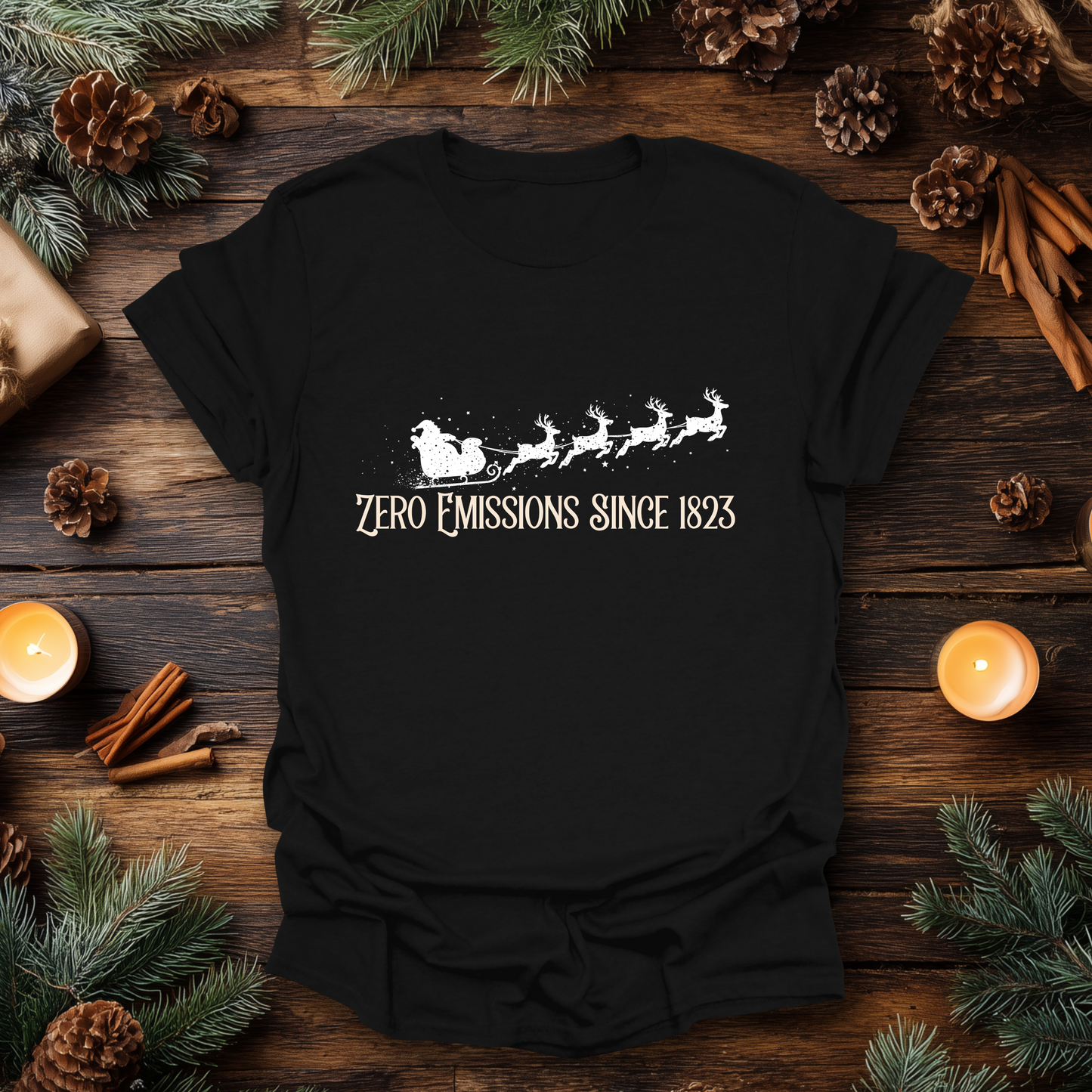 Reindeer Powered Christmas T-Shirt