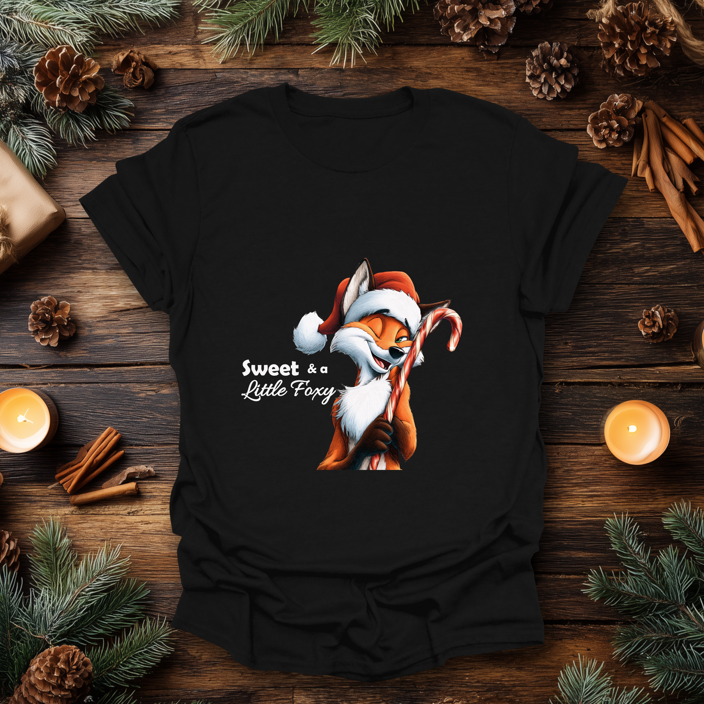 Sweet & a Little Foxy Christmas T-Shirt
