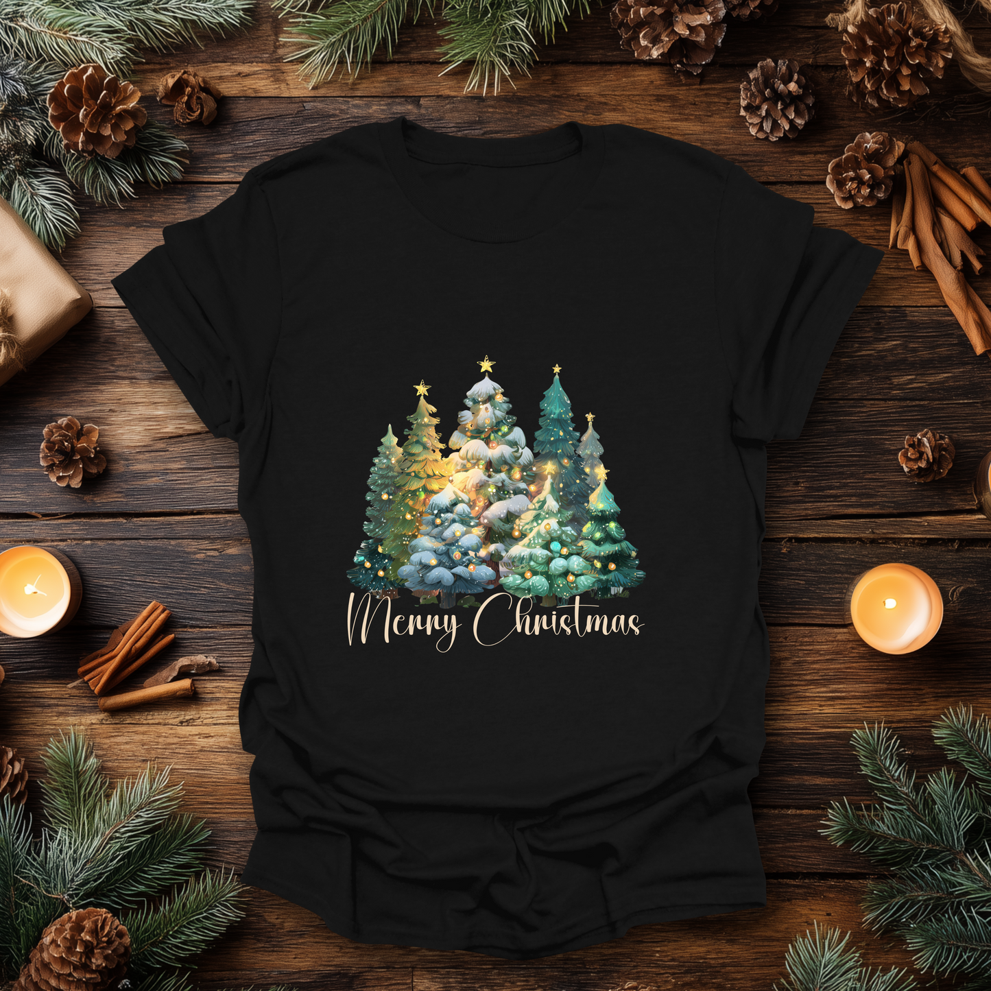 “Merry Christmas” Forest Tree T-Shirt
