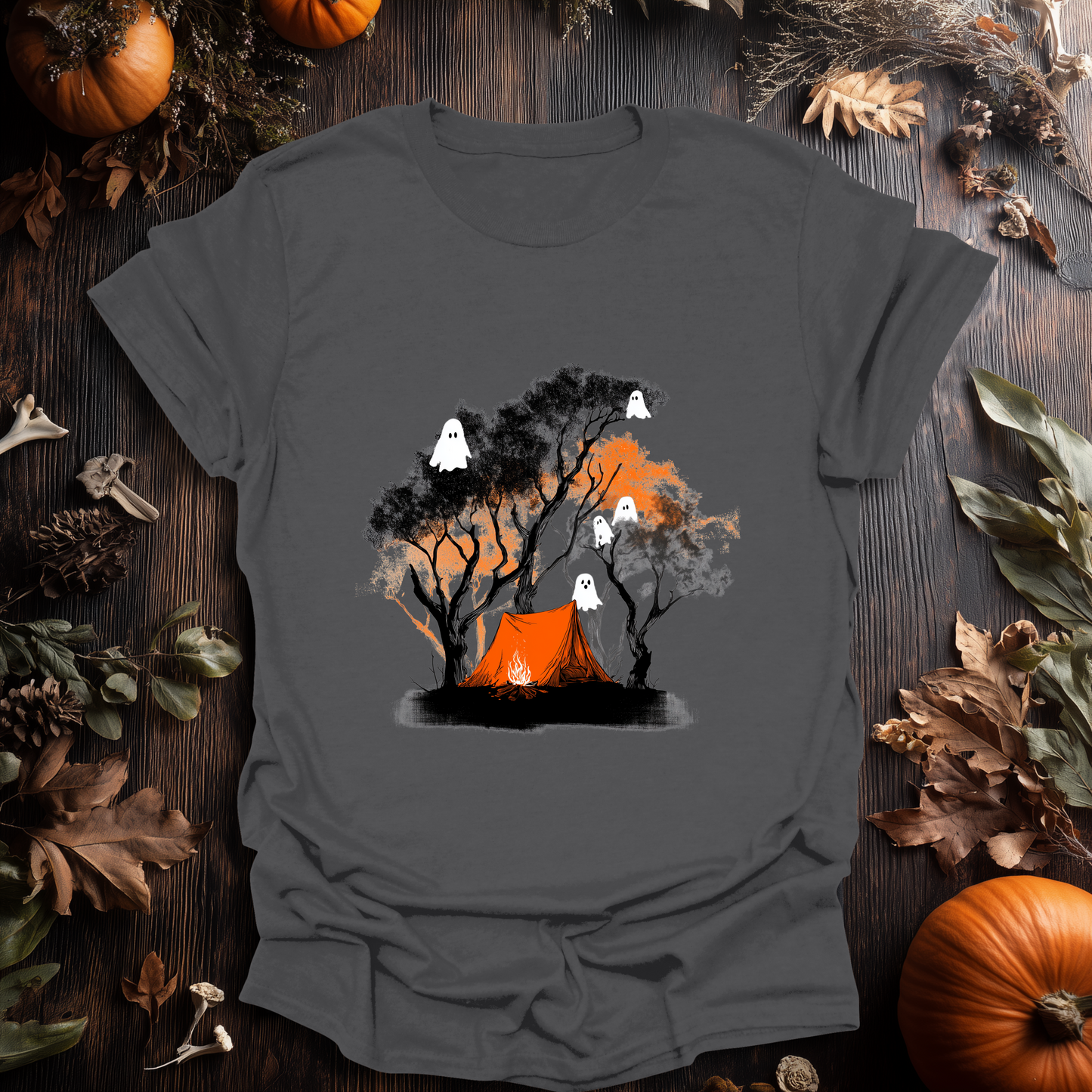 Haunted Campfire Halloween T-Shirt