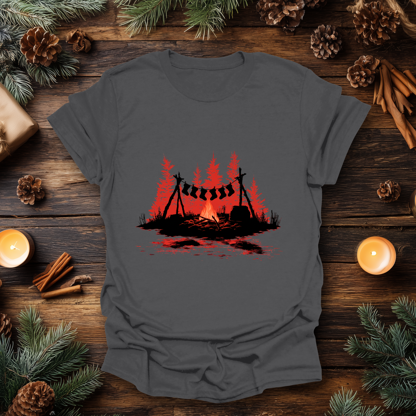 Campfire Christmas T-Shirt