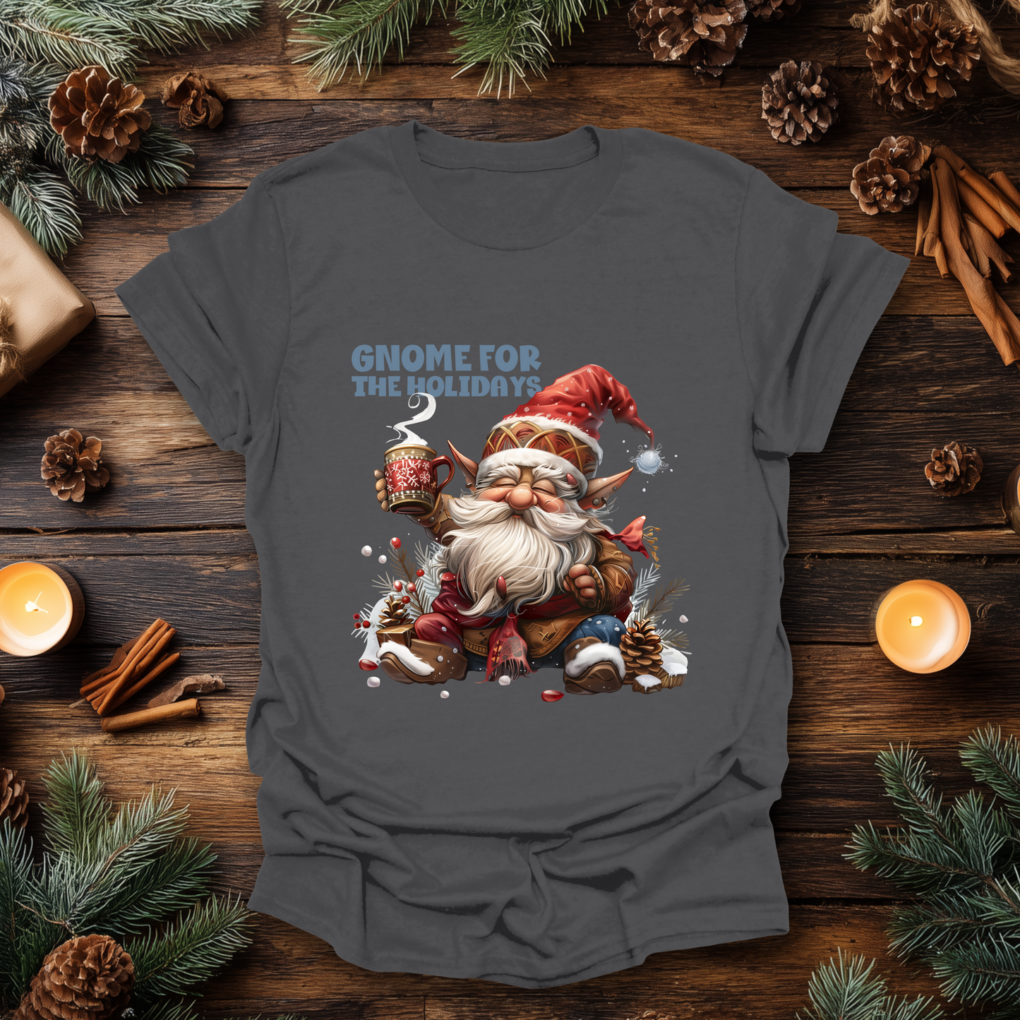 Gnome for the Holidays Christmas T-Shirt