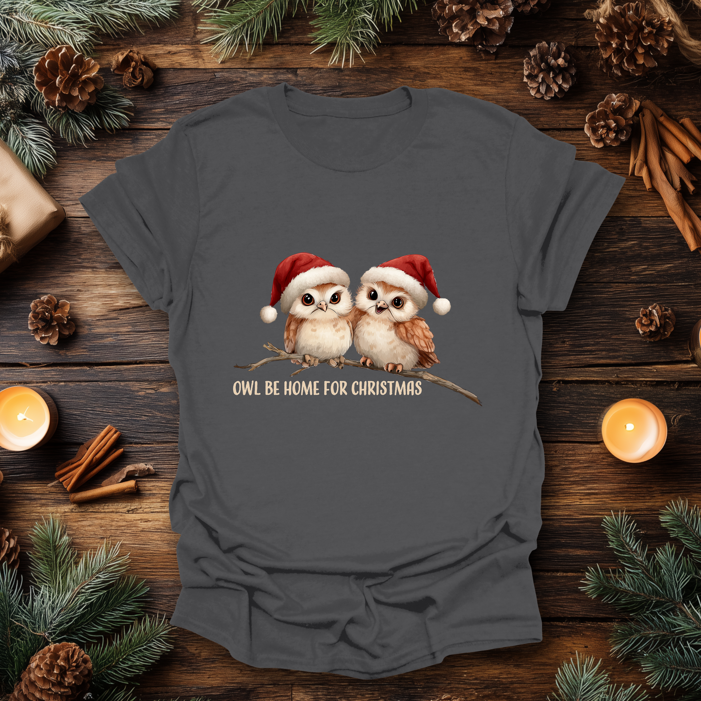 Owl Be Home for Christmas T-Shirt