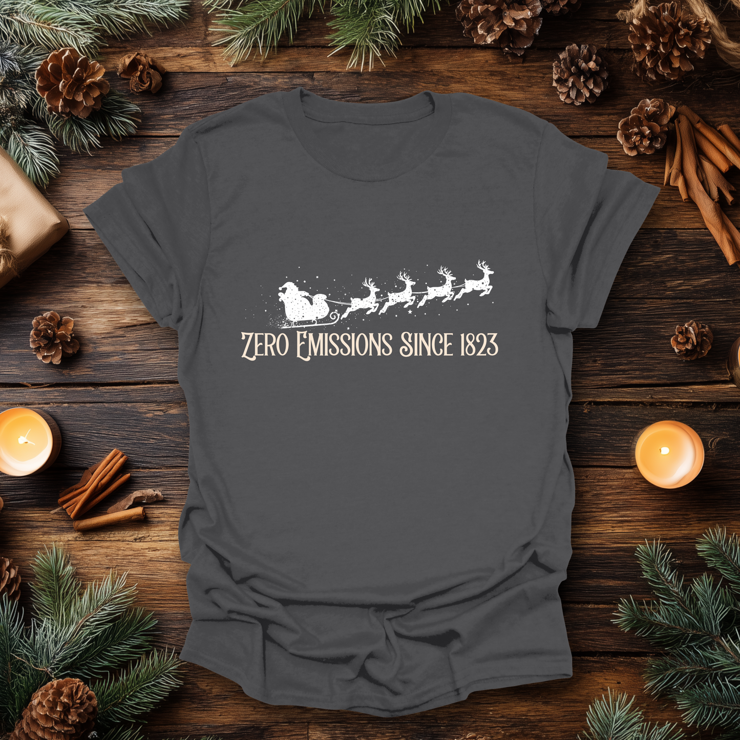 Reindeer Powered Christmas T-Shirt