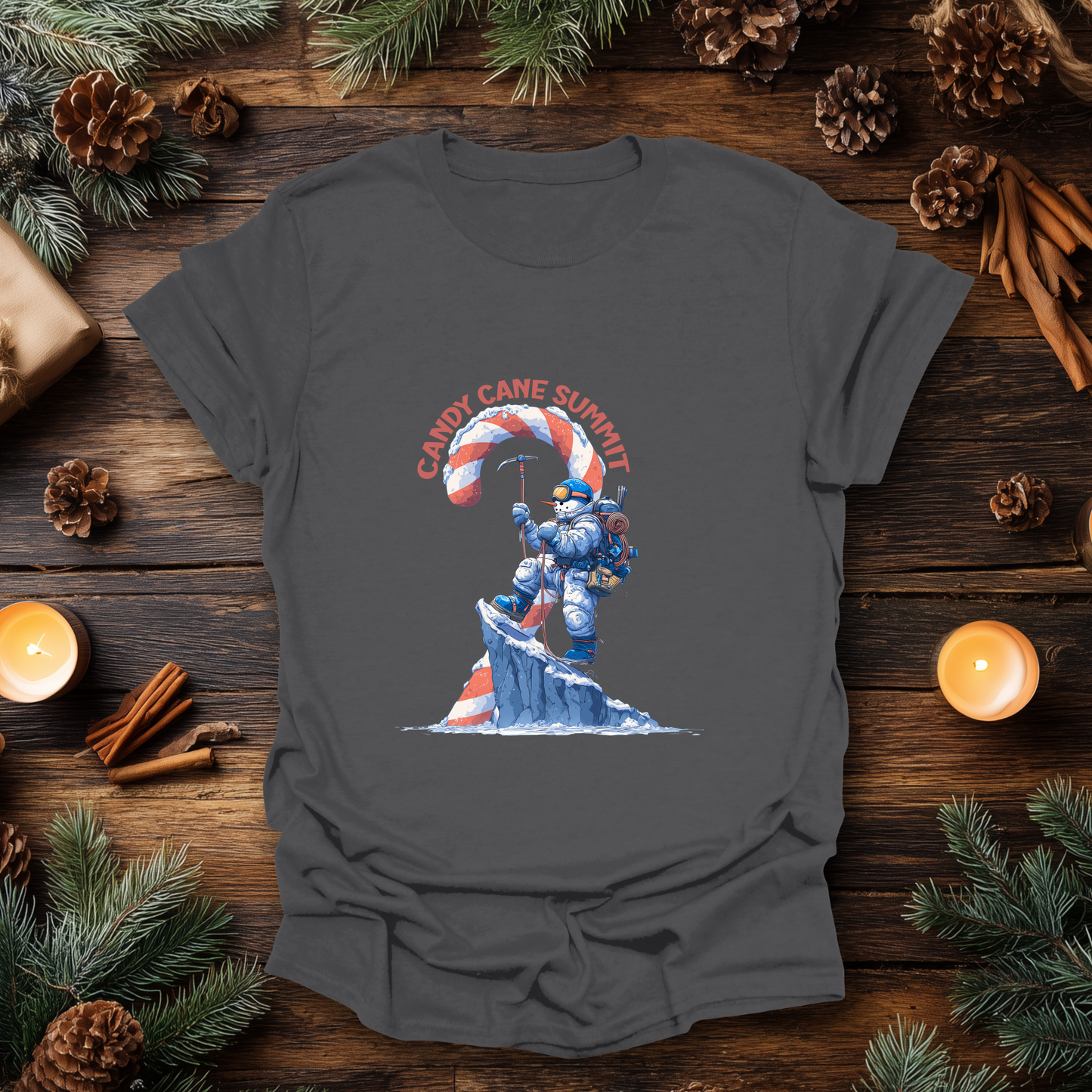 Candy Cane Summit Christmas T-Shirt