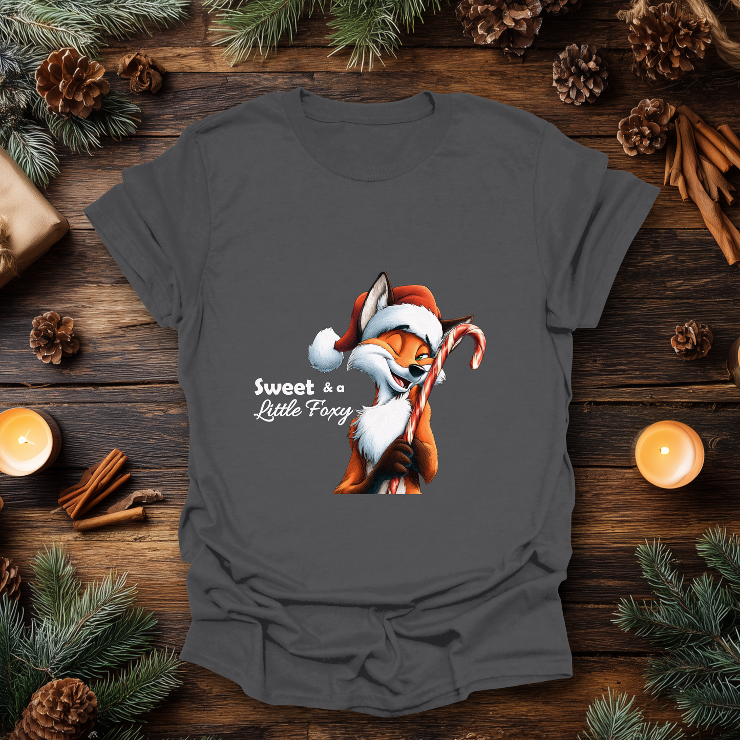 Sweet & a Little Foxy Christmas T-Shirt