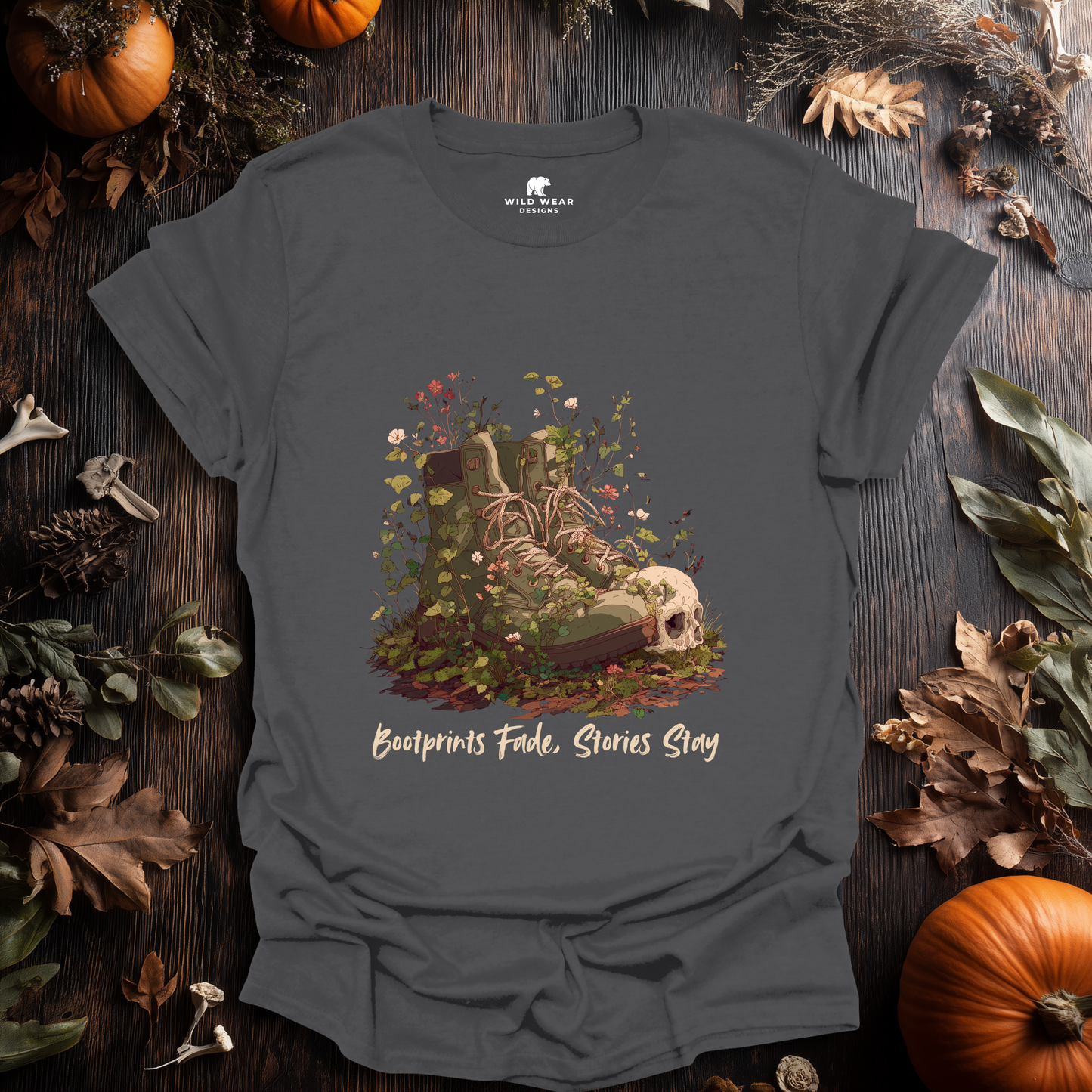 Bootprints Fade, Stories Stay T-Shirt