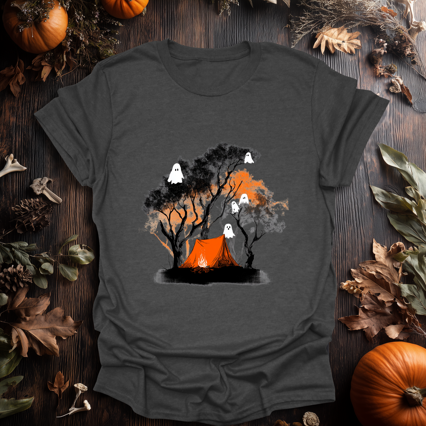 Haunted Campfire Halloween T-Shirt
