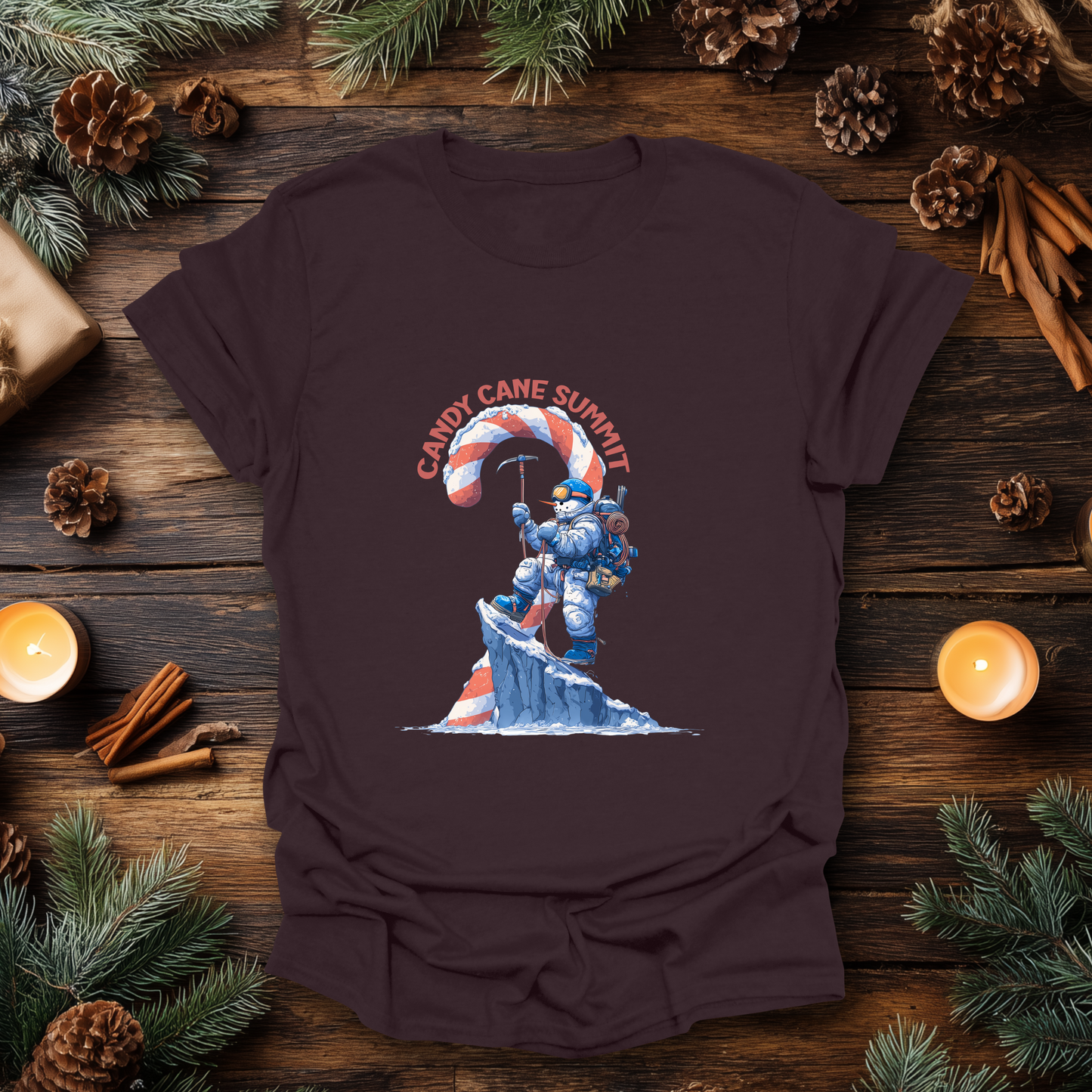Candy Cane Summit Christmas T-Shirt