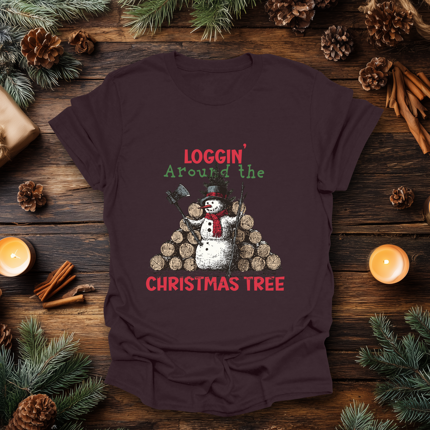 Loggin’ Around the Christmas Tree T-Shirt