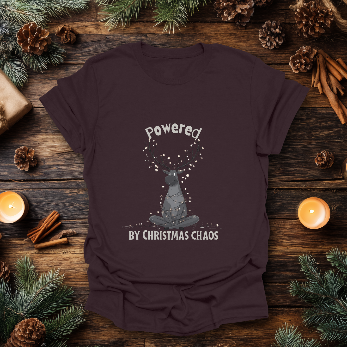 Powered by Christmas Chaos T-Shirt