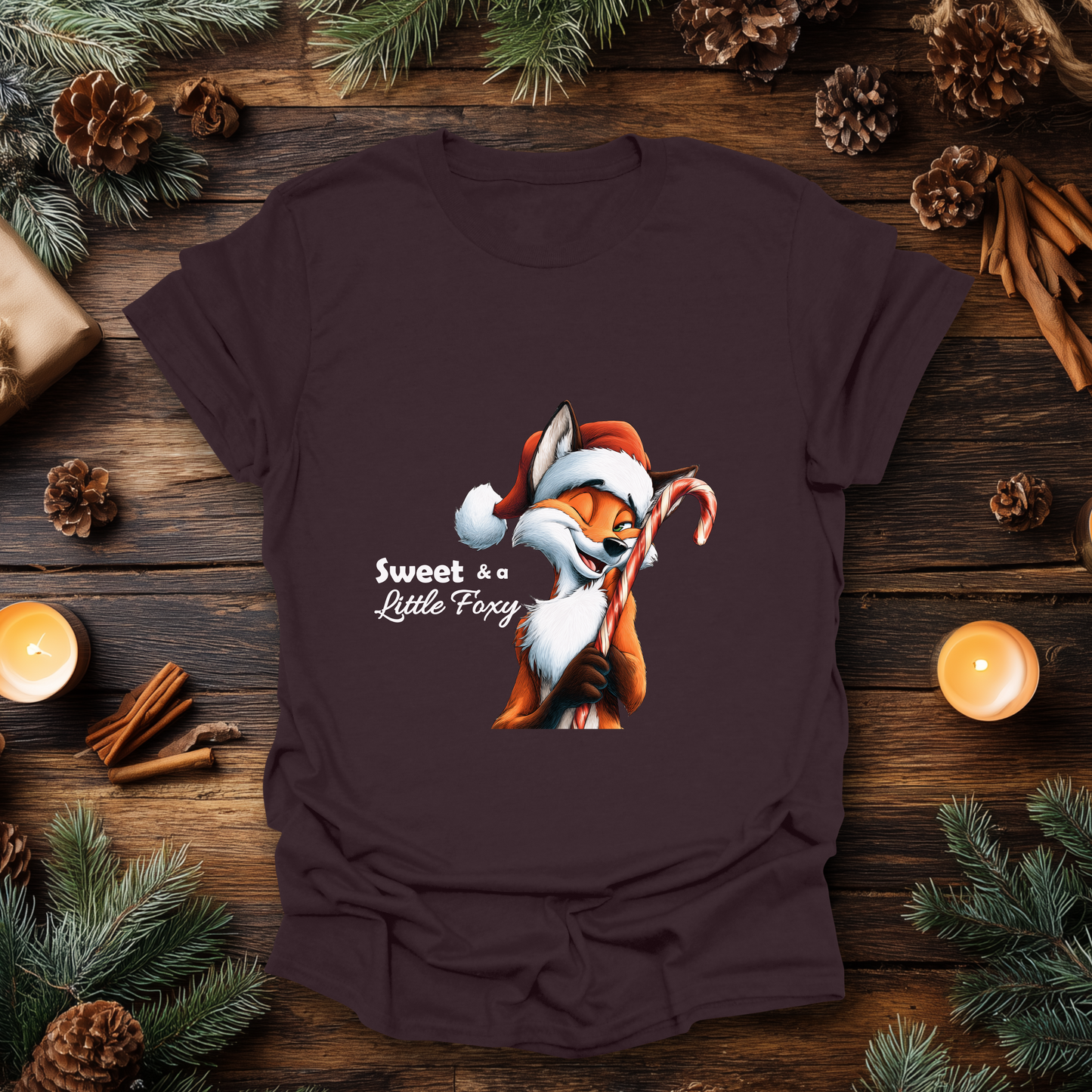 Sweet & a Little Foxy Christmas T-Shirt