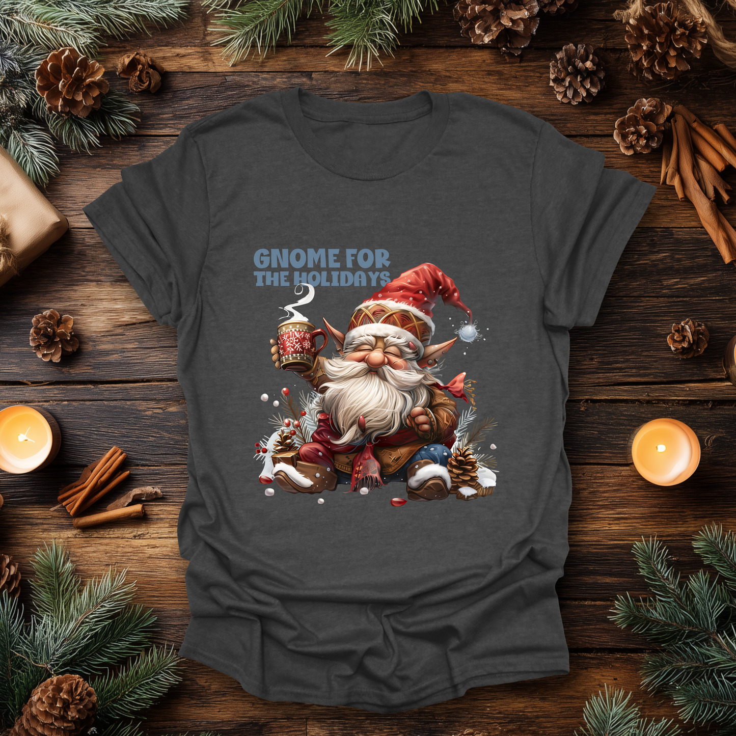 Gnome for the Holidays Christmas T-Shirt