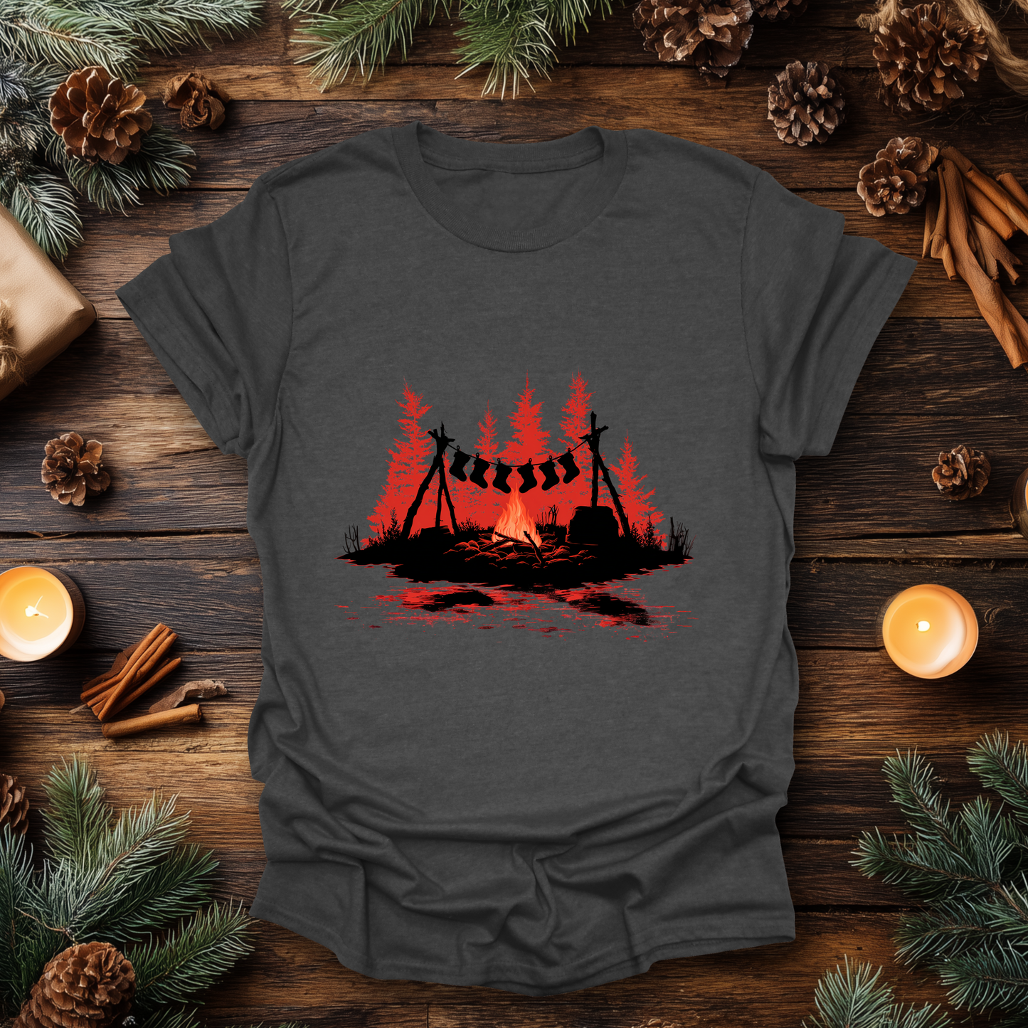 Campfire Christmas T-Shirt