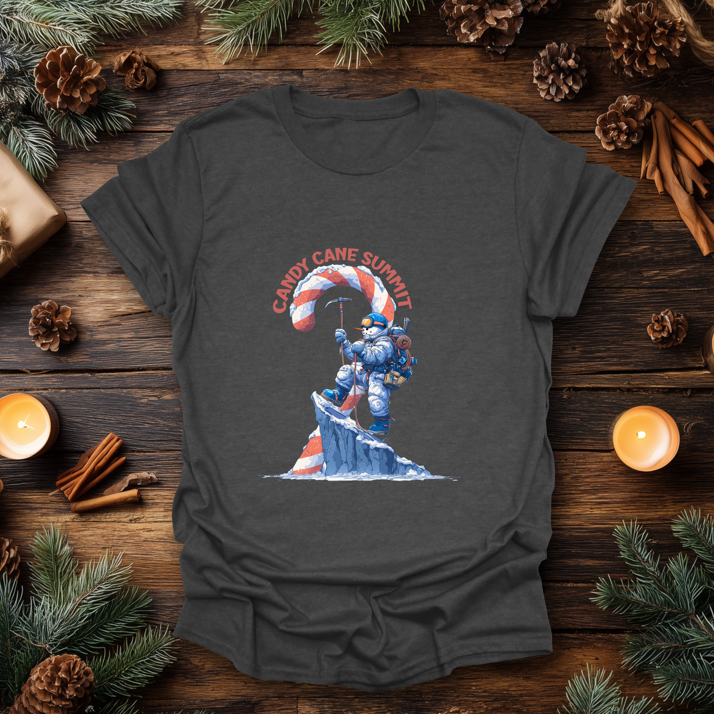 Candy Cane Summit Christmas T-Shirt