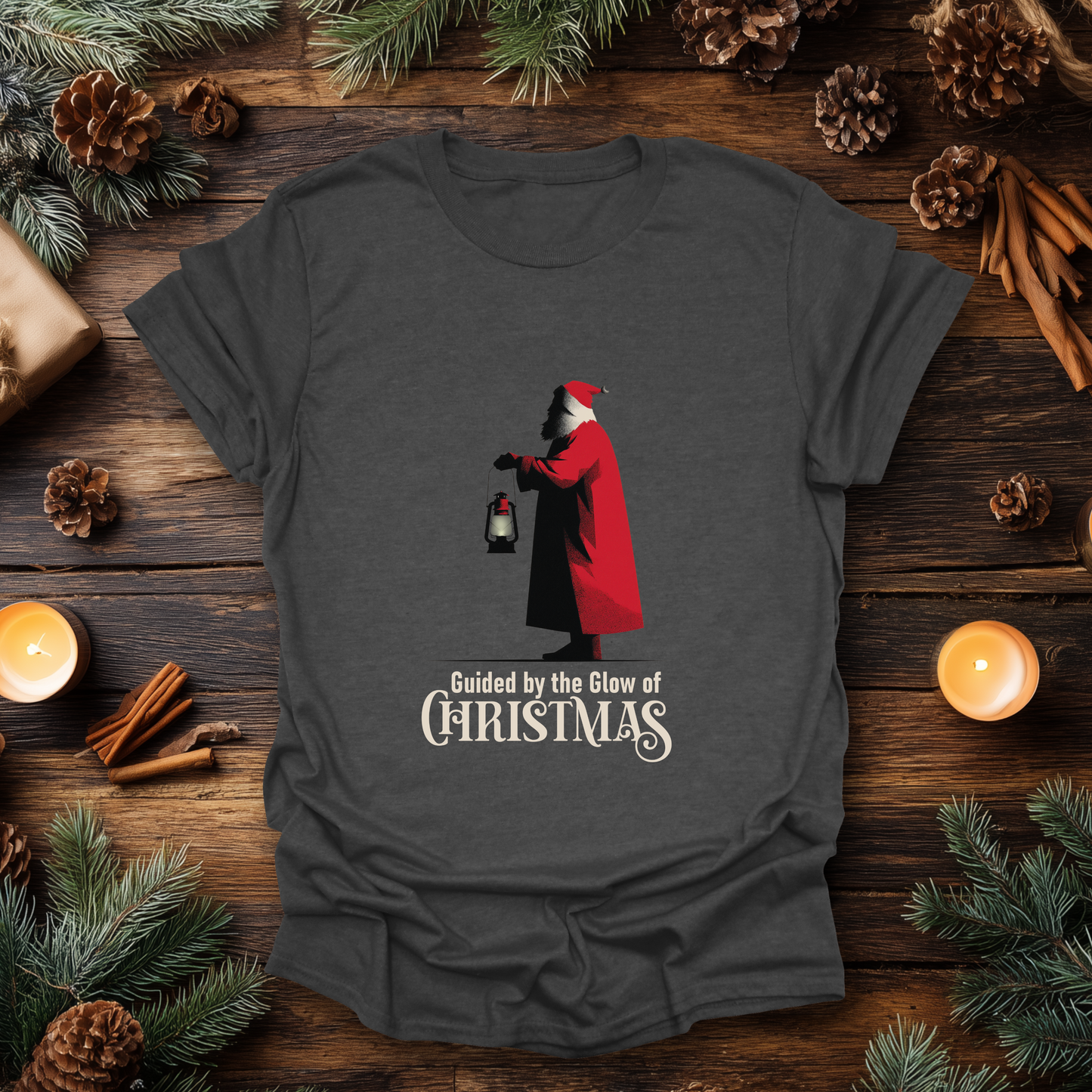 Santa’s Lantern Christmas T-Shirt