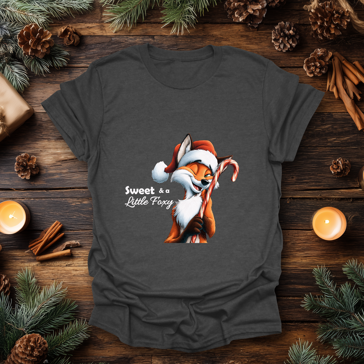 Sweet & a Little Foxy Christmas T-Shirt