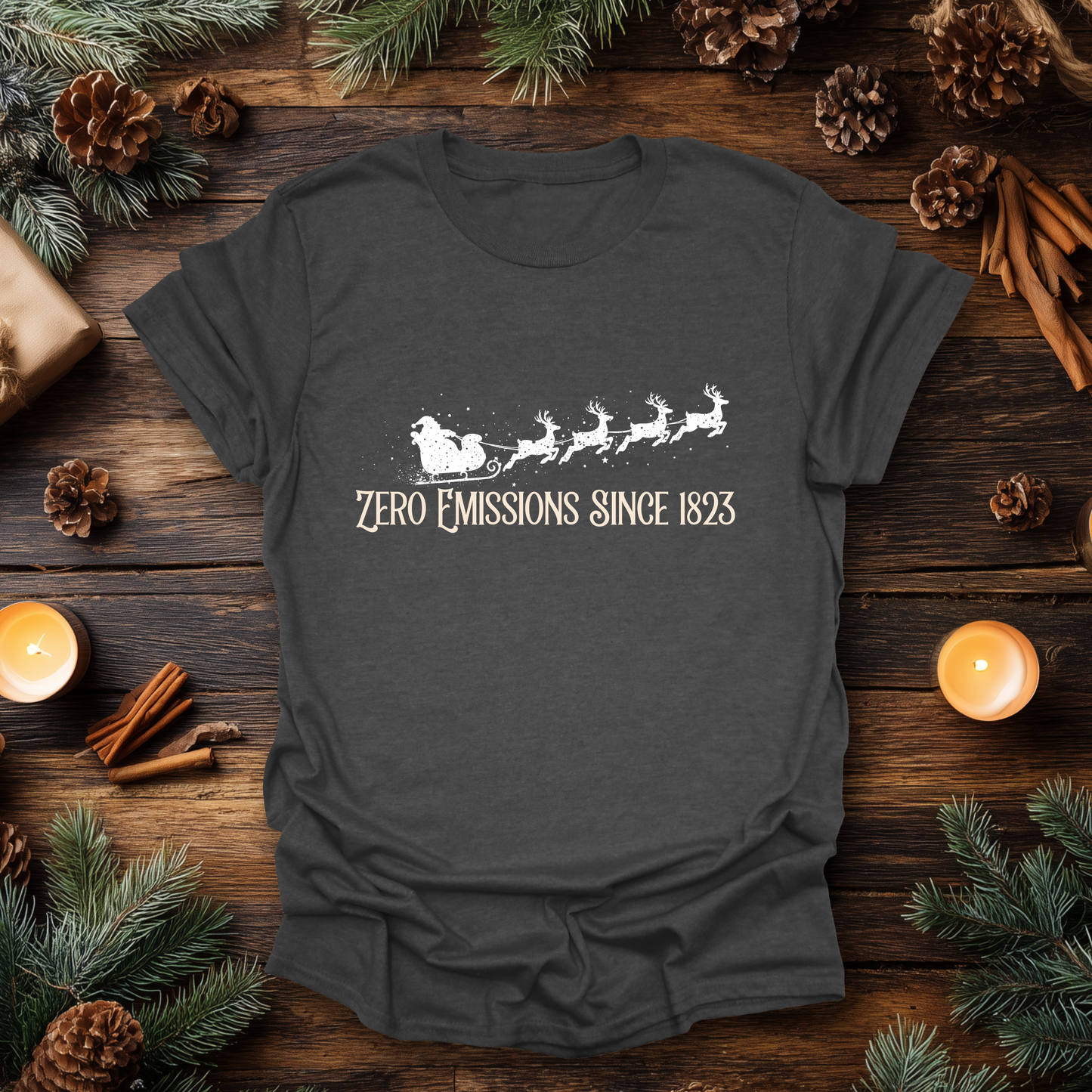 Reindeer Powered Christmas T-Shirt