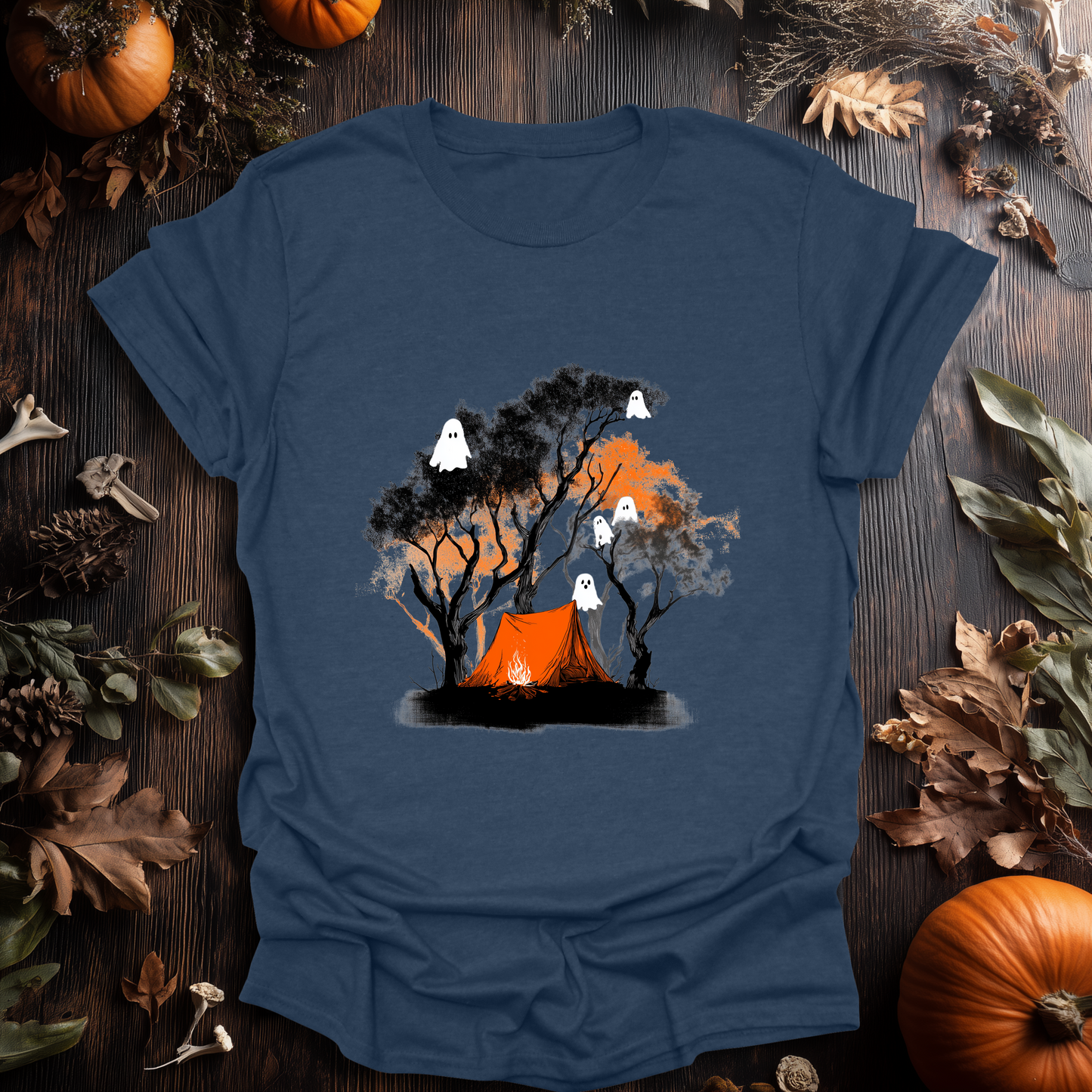 Haunted Campfire Halloween T-Shirt