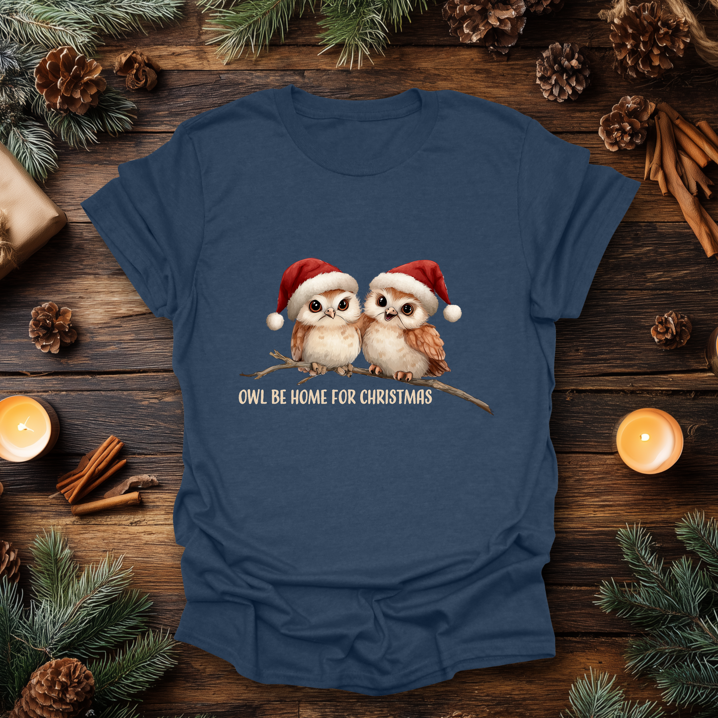 Owl Be Home for Christmas T-Shirt