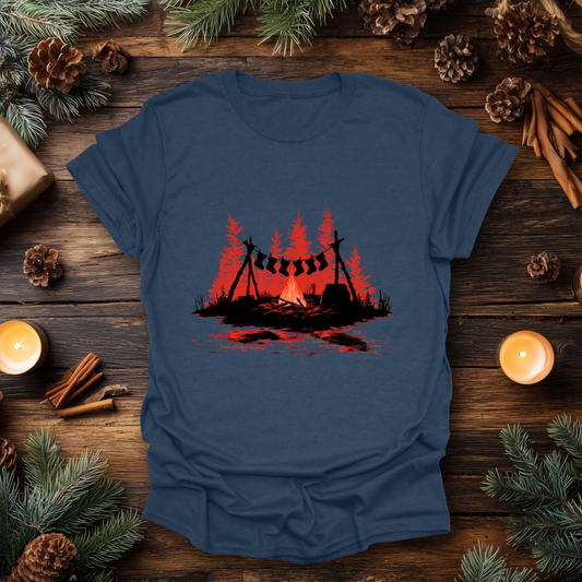 Campfire Christmas T-Shirt
