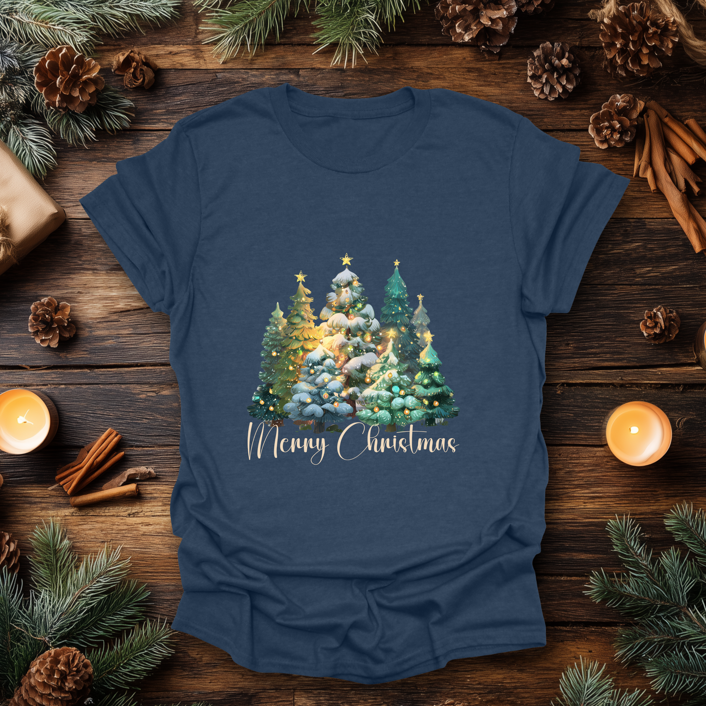 “Merry Christmas” Forest Tree T-Shirt