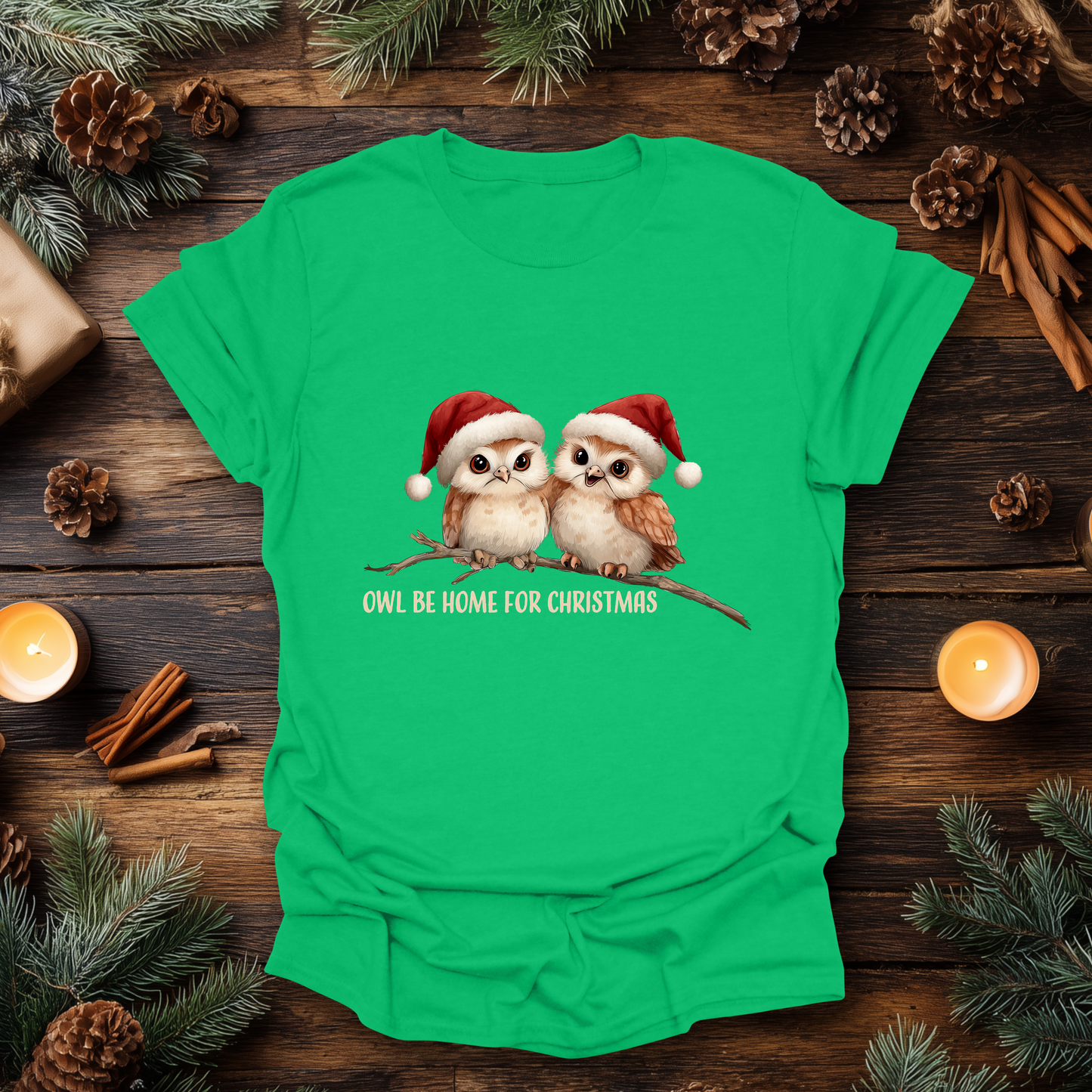 Owl Be Home for Christmas T-Shirt