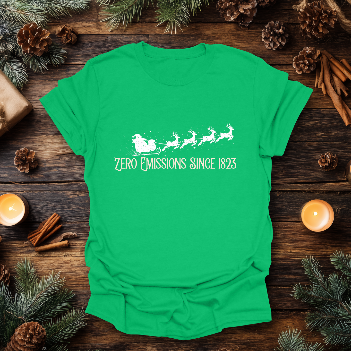 Reindeer Powered Christmas T-Shirt
