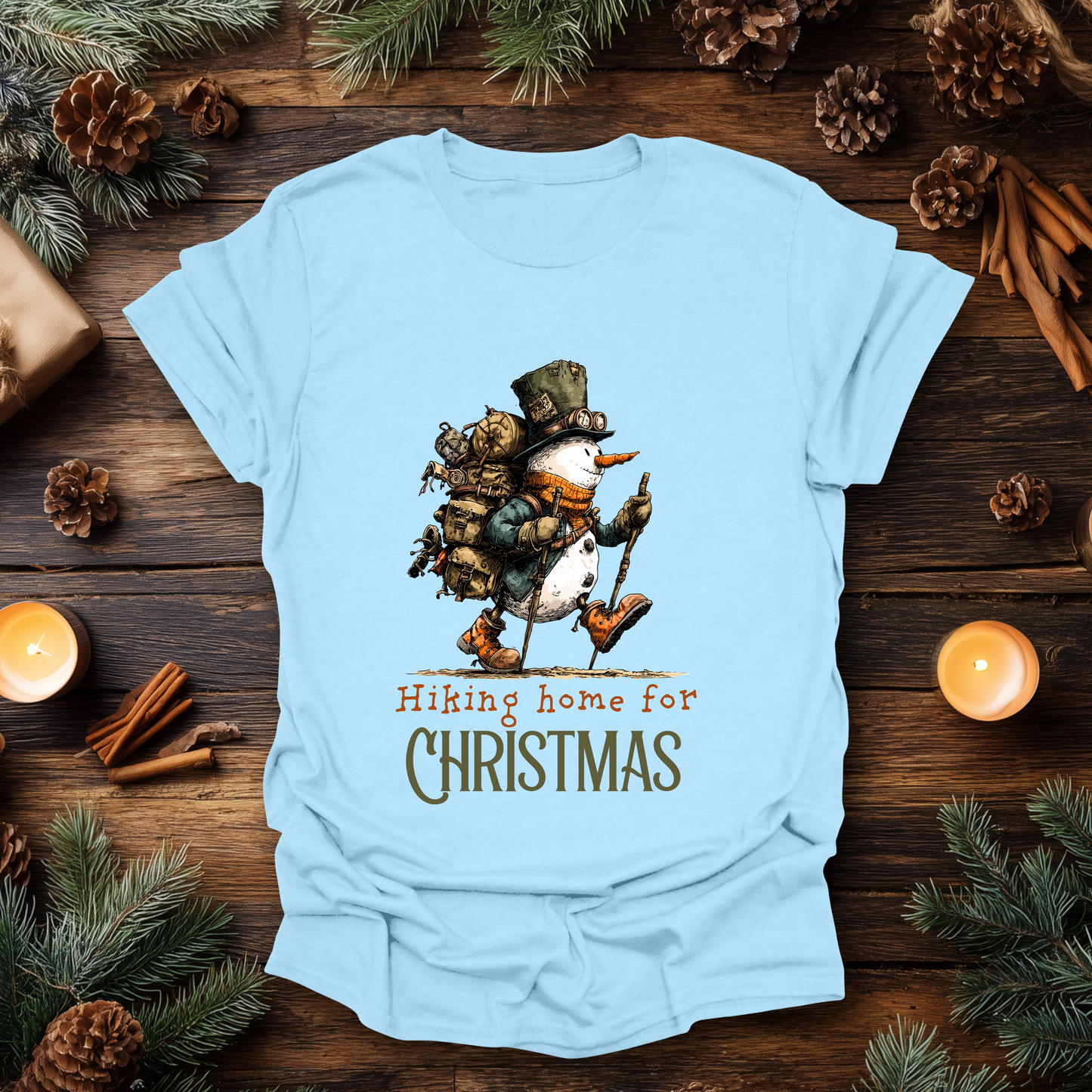 Home for Christmas Snowman T-Shirt