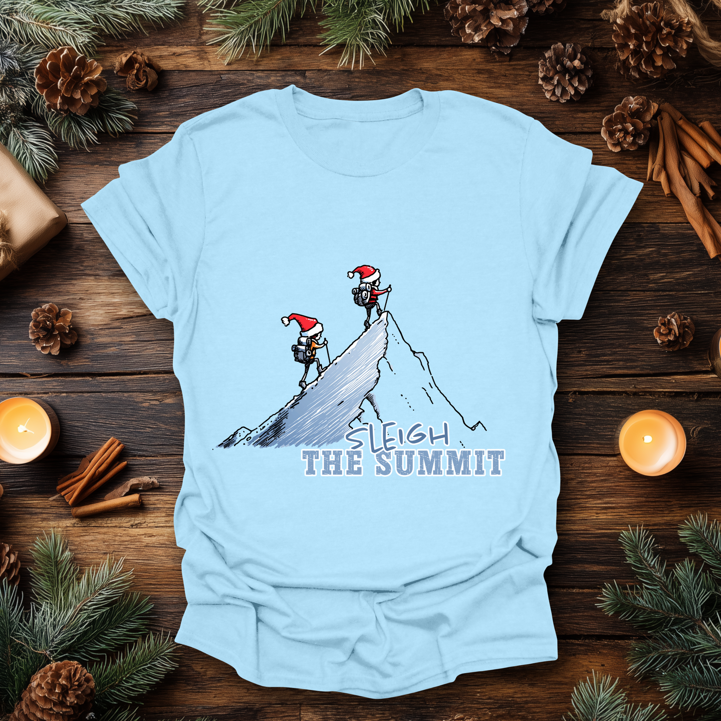 Sleigh the Summit Christmas T-Shirt