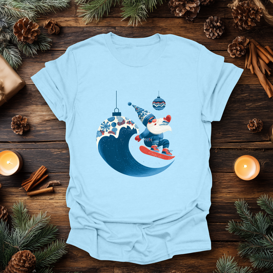 Surf’s Up Santa Gnome T-Shirt