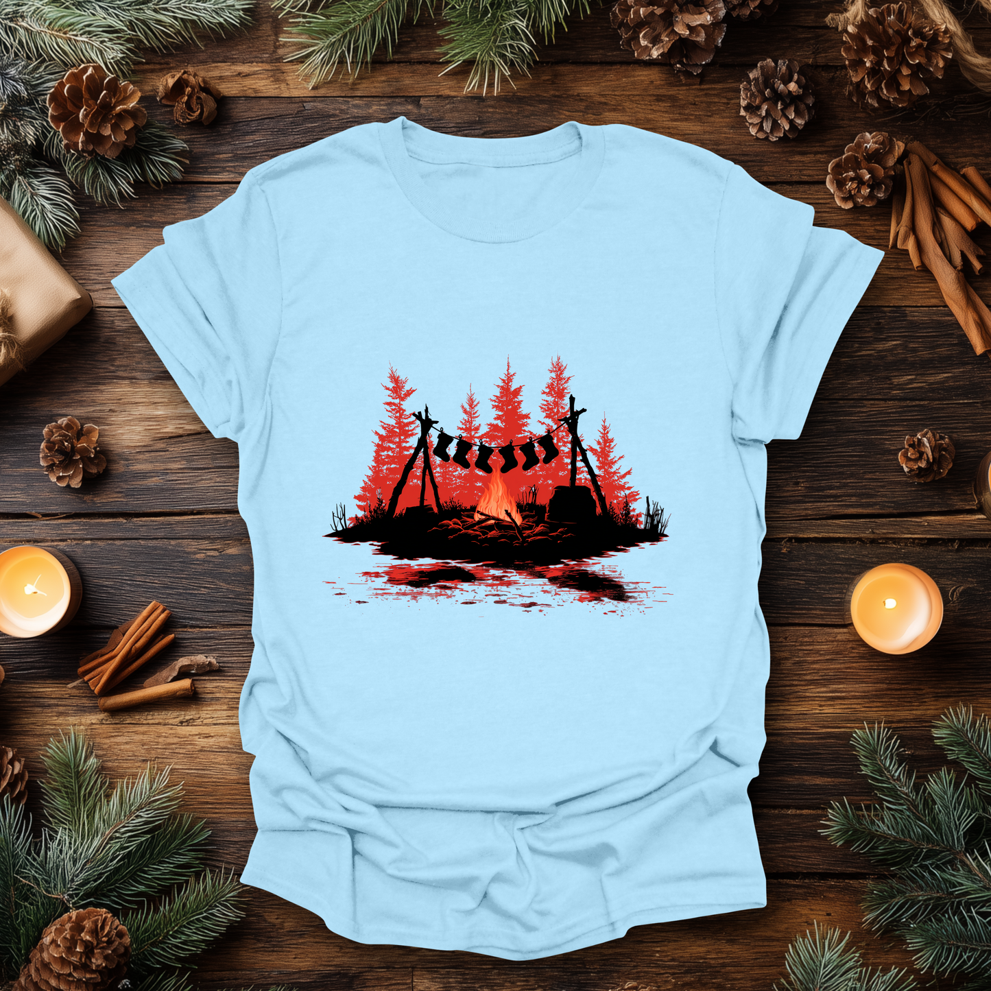 Campfire Christmas T-Shirt