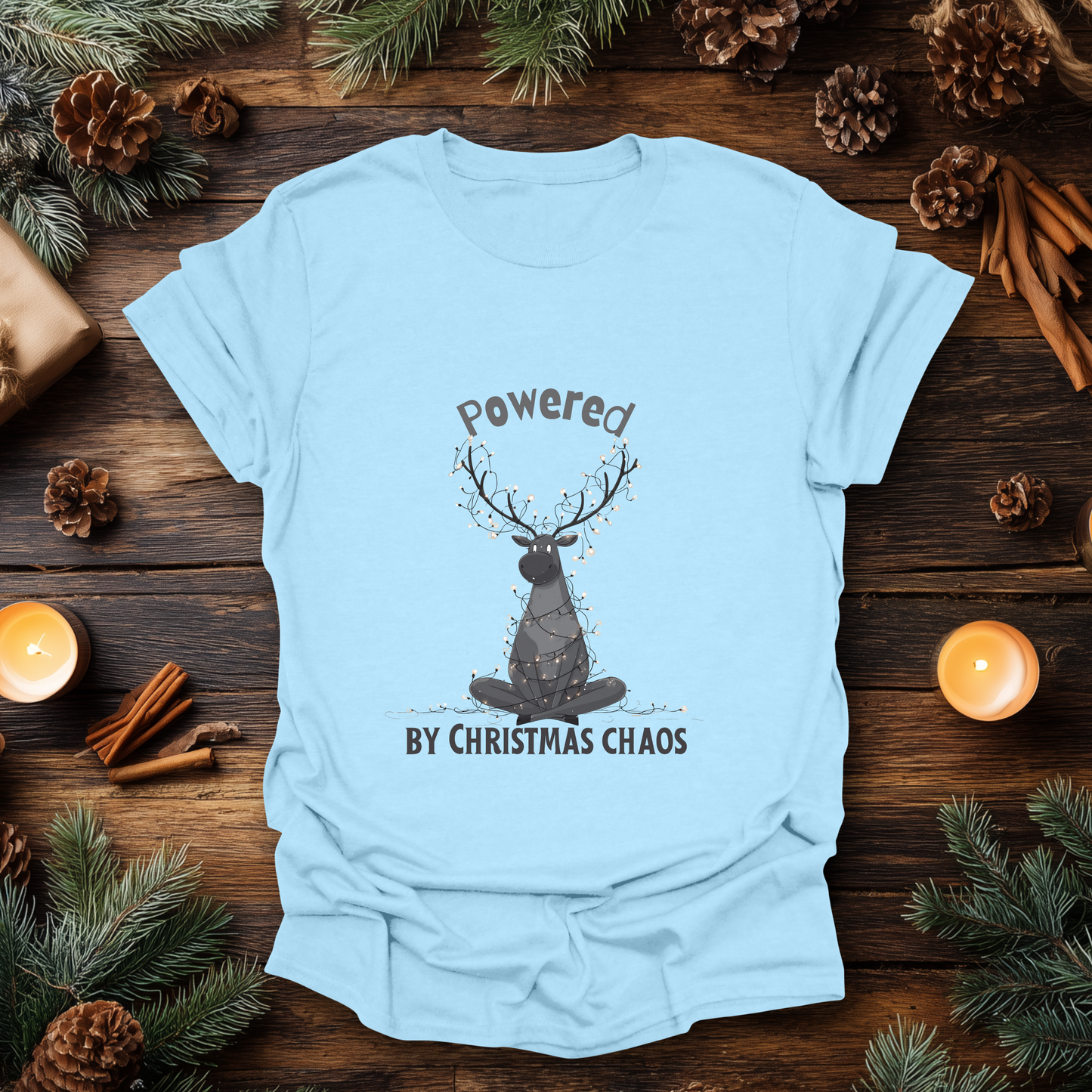 Powered by Christmas Chaos T-Shirt