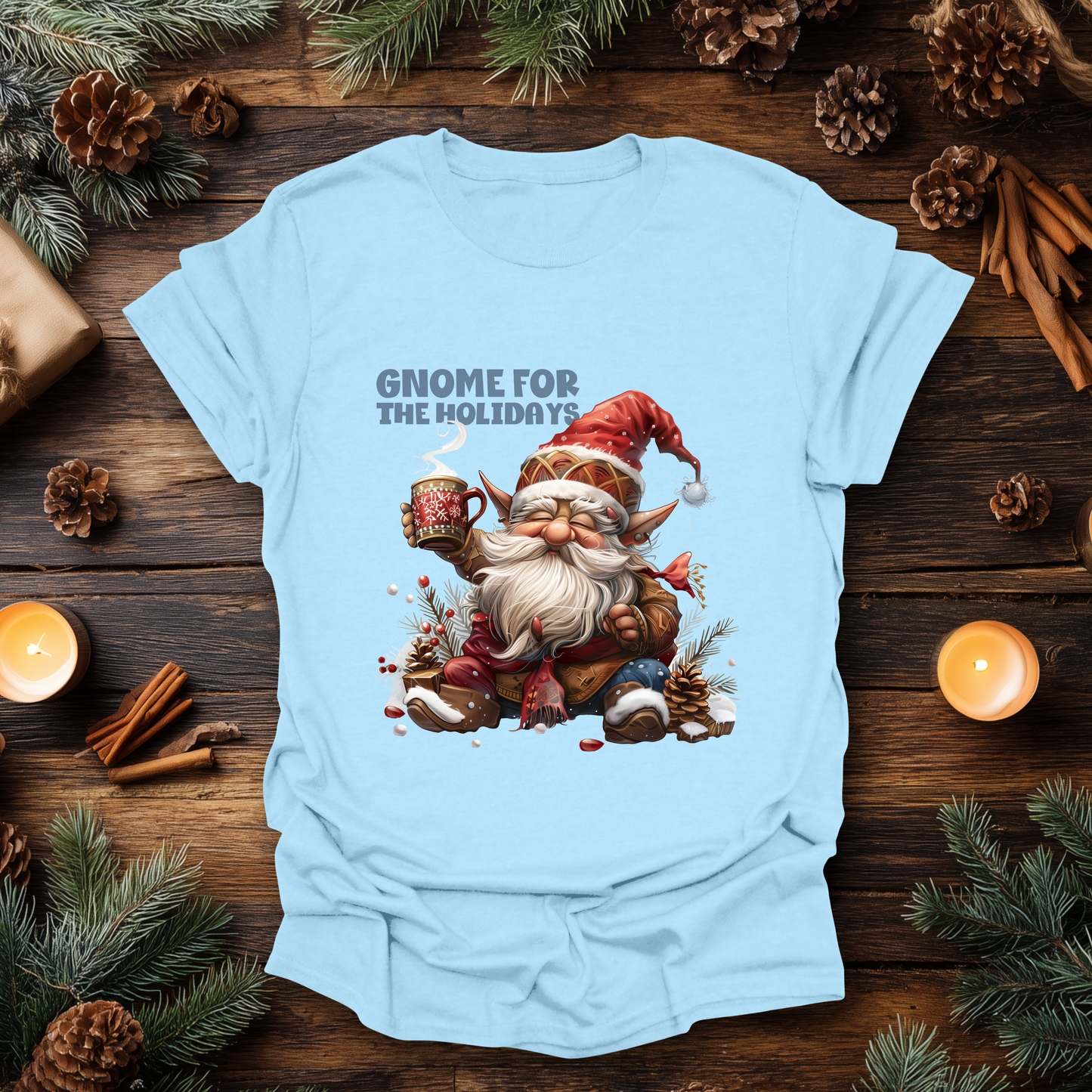 Gnome for the Holidays Christmas T-Shirt