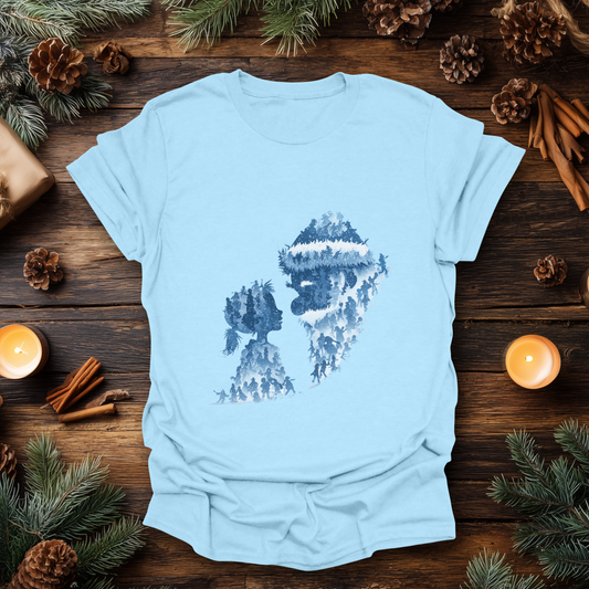 Santa & Child Silhouette – Holiday Magic T-Shirt
