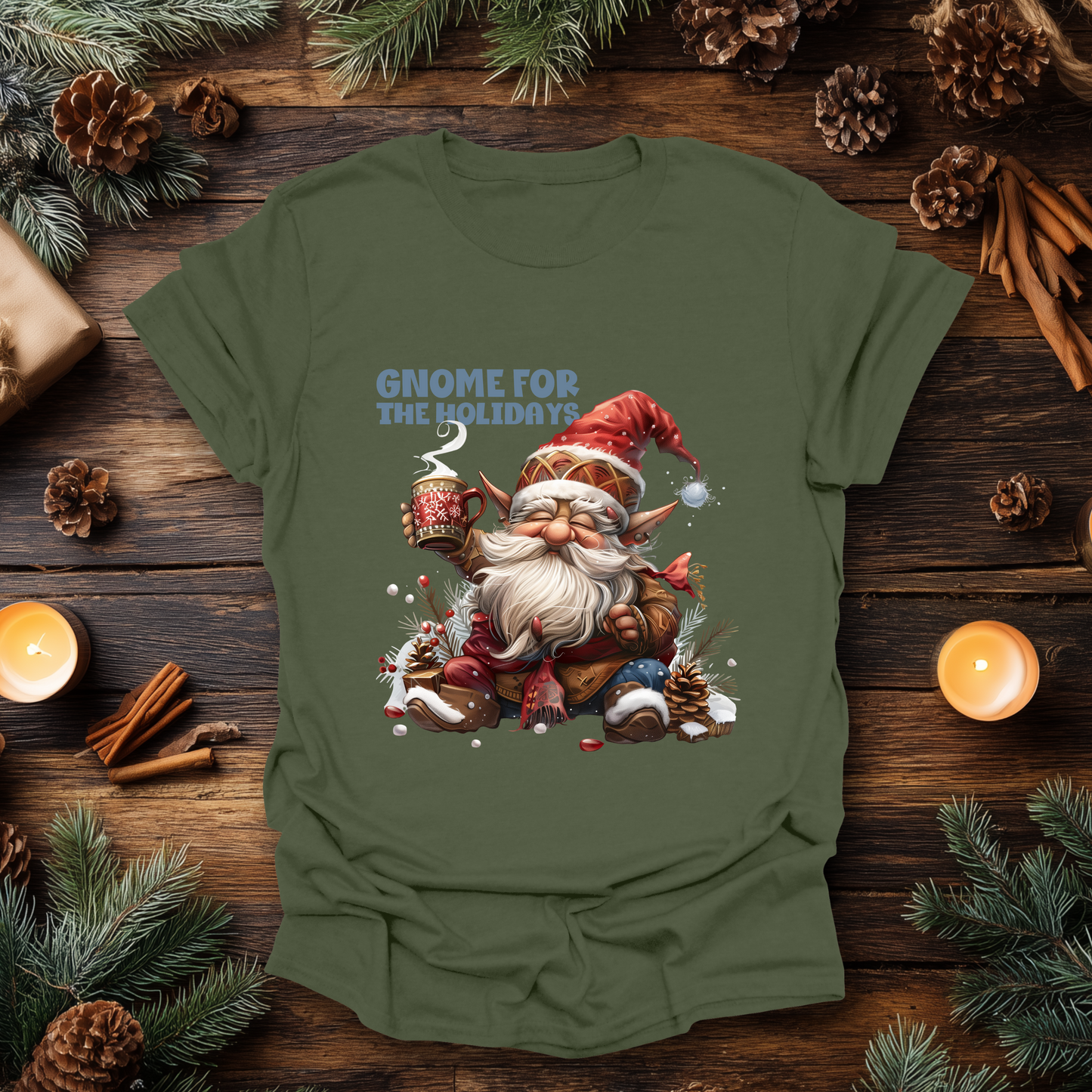 Gnome for the Holidays Christmas T-Shirt