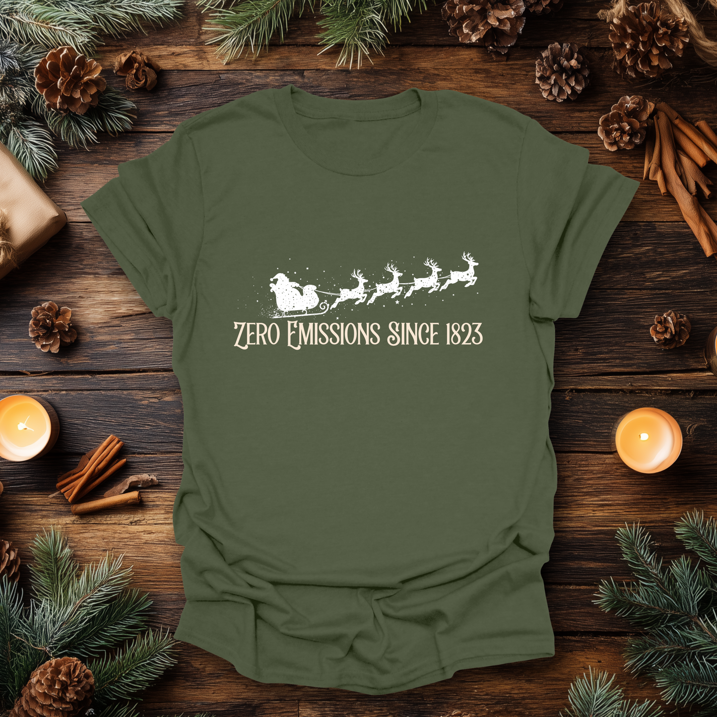 Reindeer Powered Christmas T-Shirt
