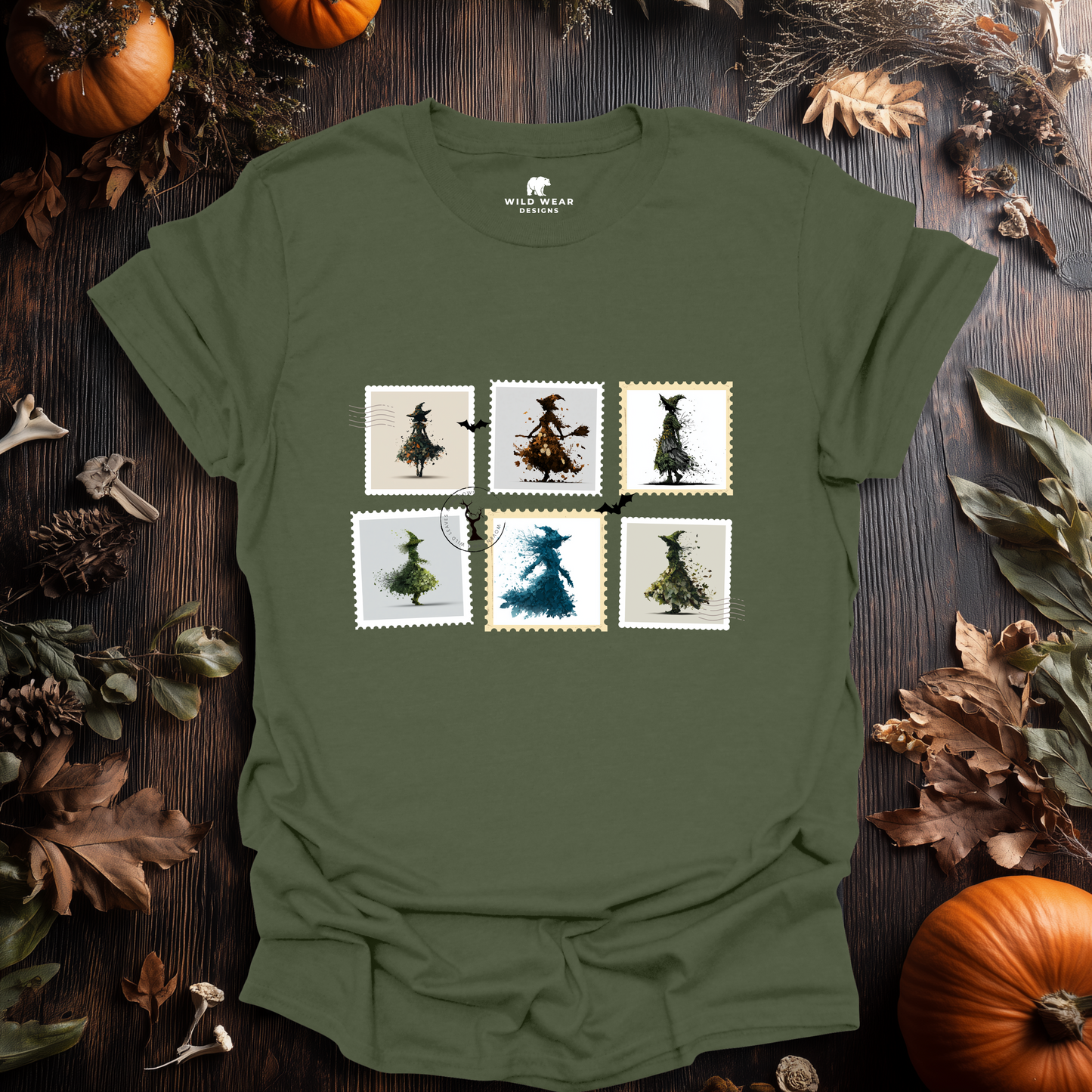 Witch Post – Haunted Stamps Halloween T-Shirt