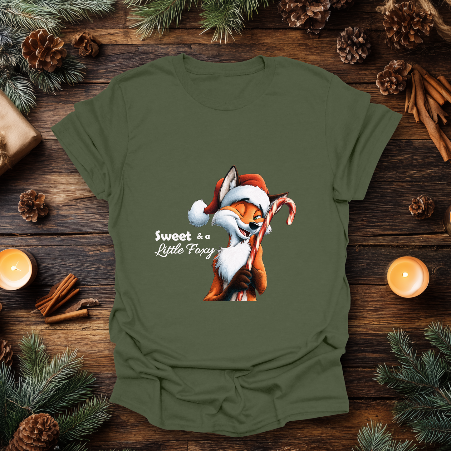 Sweet & a Little Foxy Christmas T-Shirt