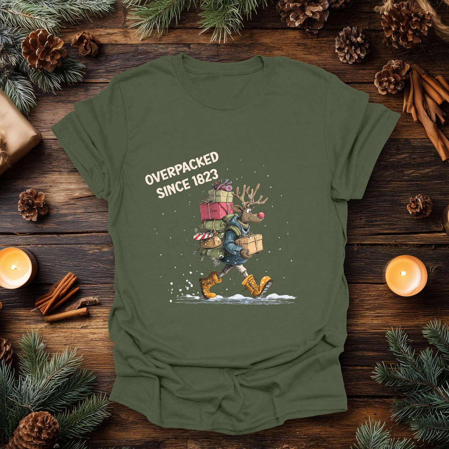 Overpacked Since 1823 Christmas T-Shirt
