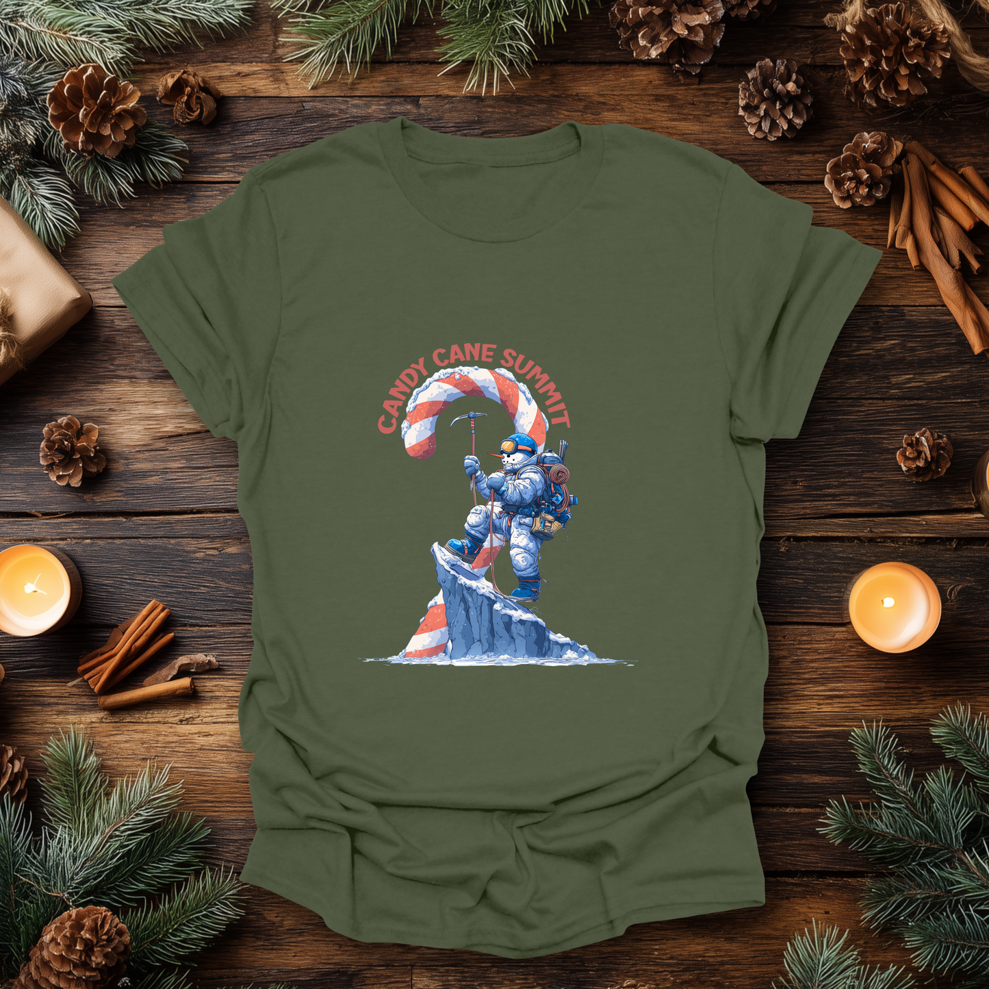 Candy Cane Summit Christmas T-Shirt