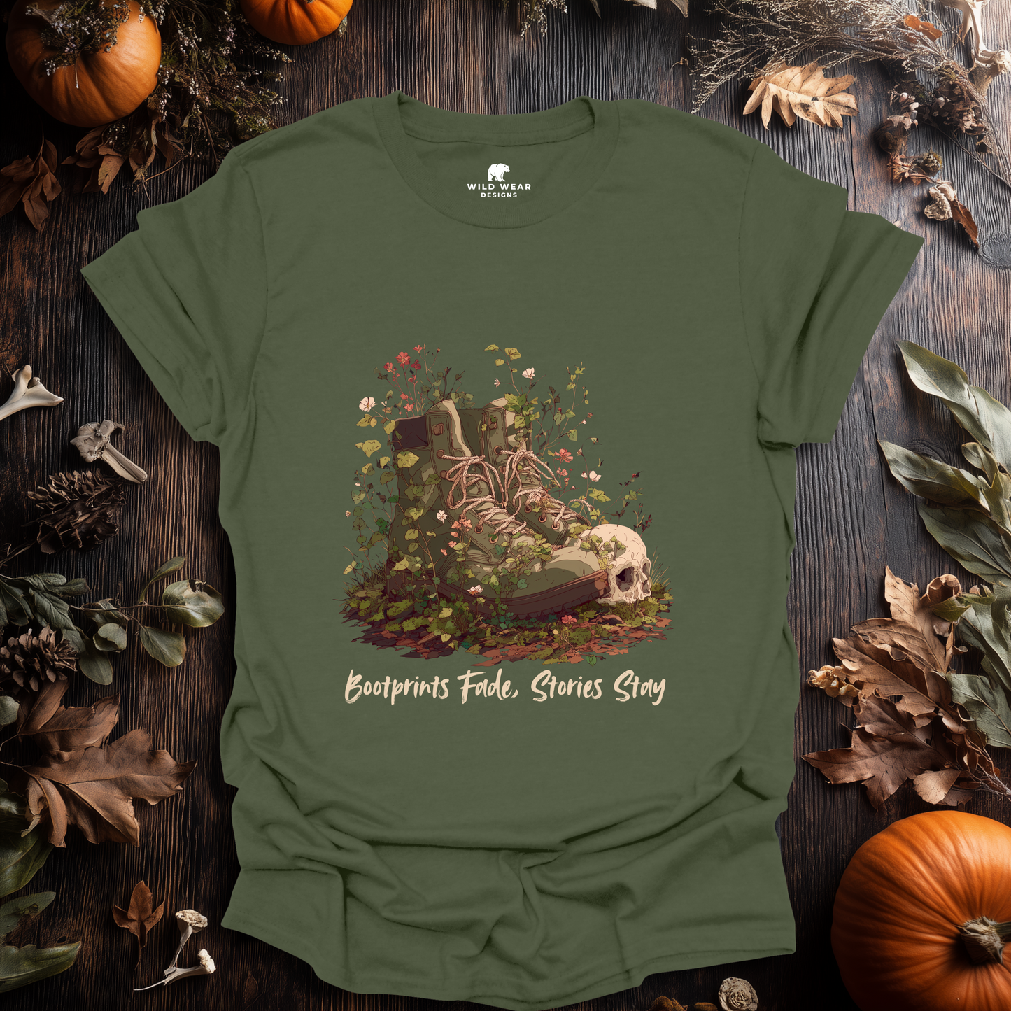 Bootprints Fade, Stories Stay T-Shirt