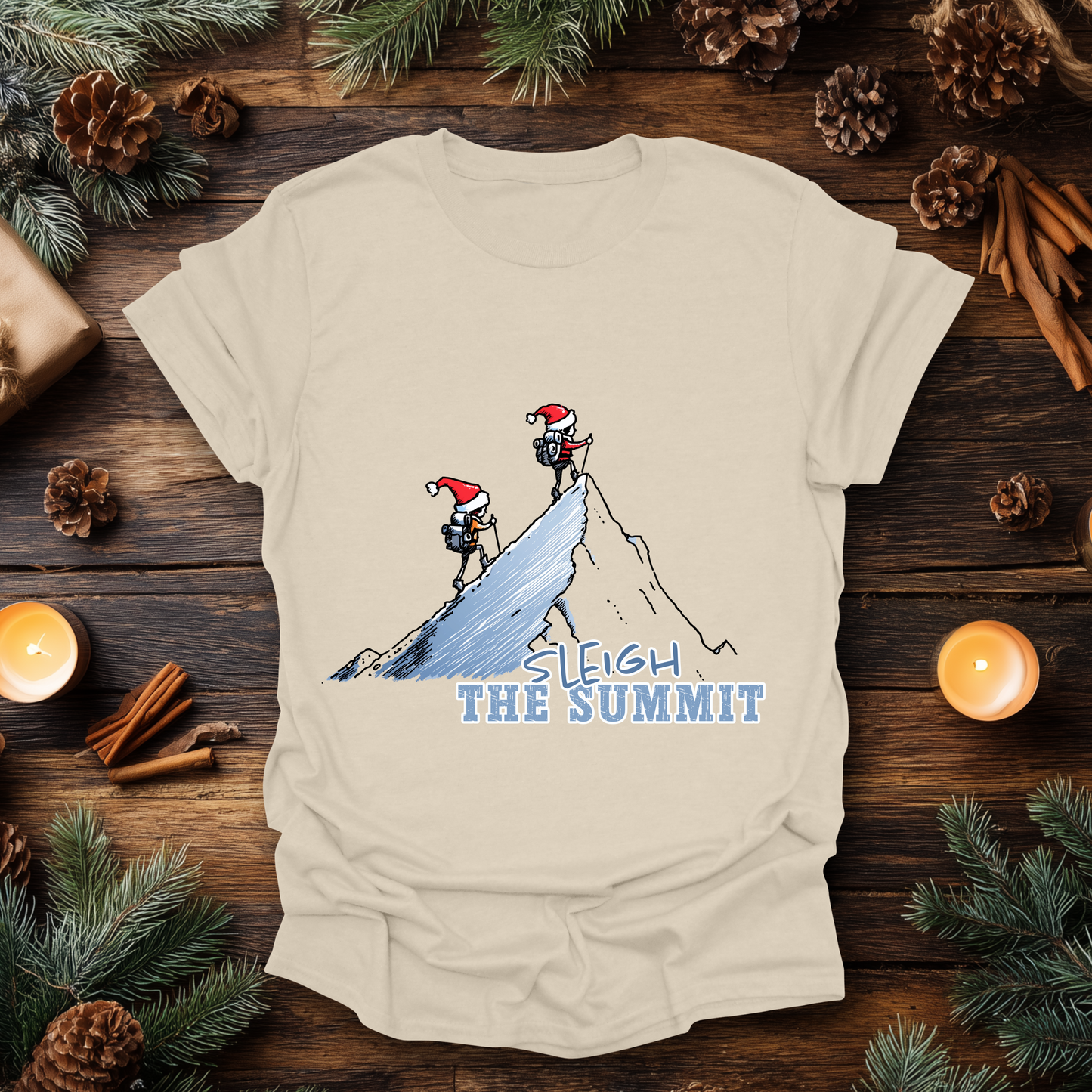 Sleigh the Summit Christmas T-Shirt