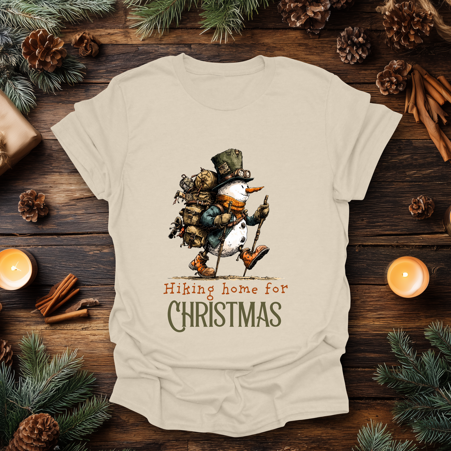 Home for Christmas Snowman T-Shirt